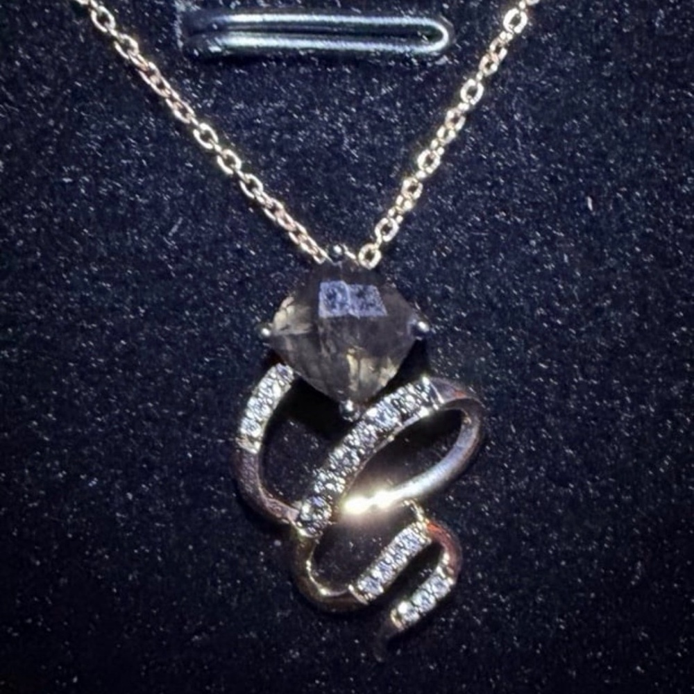 Le Vian 14K Rose Gold Natural Diamond & Smoky Quartz Swirl Pendant Necklace NWT - Picture 5 of 12